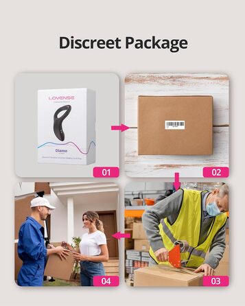 LOVENSE Diamo Bluetooth вібратор кільце для чоловіків з пультом керування, безліч режимів, програмування