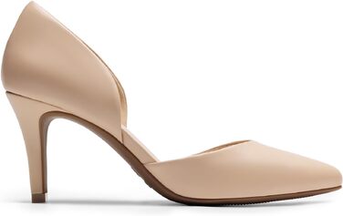 Жіночі туфлі-човники Dream Pairs на шпильці, бежевий колір (Nude), PU-шкіра, розмір 39 EU