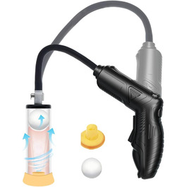 Пумпа для збільшення пеніса Jpsor 2-в-1 з пристроєм для розтягування крайньої плоті, вакуумна помпа для чоловіків, SM-іграшка