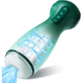 Вібратор для чоловіків з 9 вібраціями та функцією всмоктування, керування через додаток, LZYLWC