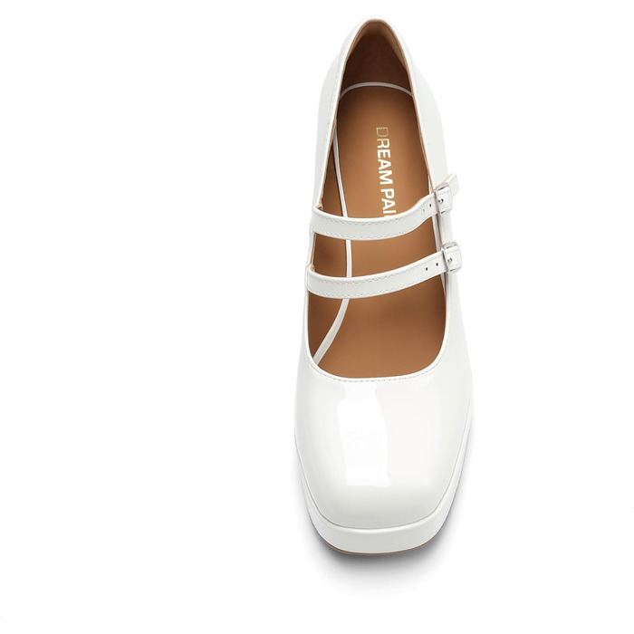 Жіночі туфлі-човники Dream Pairs із закритим носком, білі (розмір 38.5 EU)