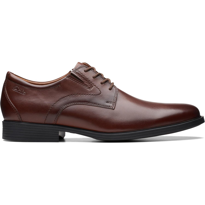 Чоловіча шкіряна кепка Clarks Whiddon, колір махагон (розмір 40 EU)