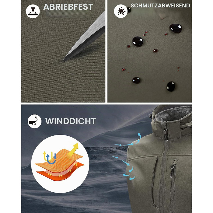 Чоловічий жилет Softshell 33,000ft водонепроникний легкий outdoor для роботи та активного відпочинку, оливковий