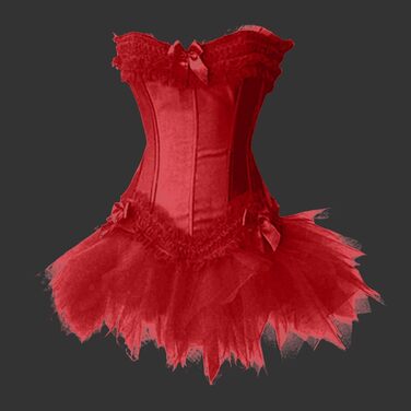 Корсетне плаття: сексуальний корсет, бюстгальтер, корсаж для повних грудей, готичний стиль, бурлеск, вінтаж, червоний, 3XL