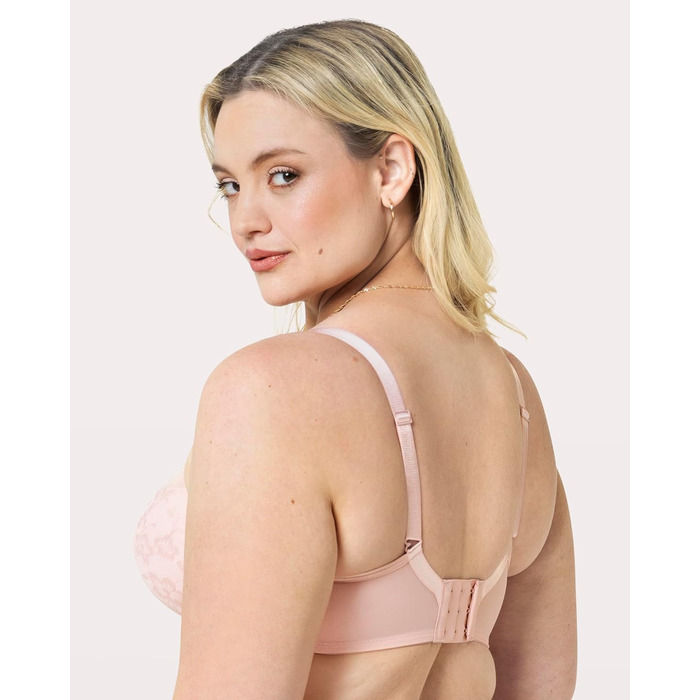 Трусики-бра бюстгальтер Curvy Couture з мереживом та глибоким вирізом, 80E, Червона роза