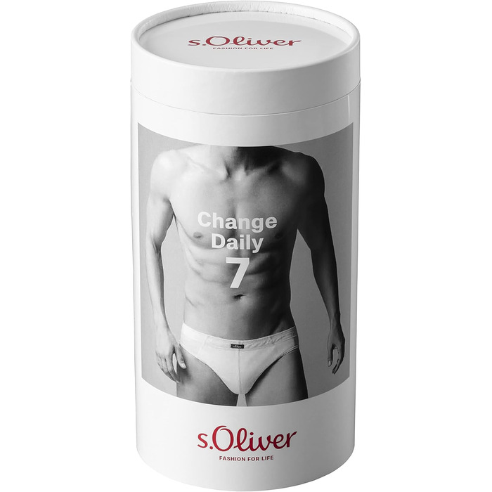 s.Oliver Basic чоловіча труси з бавовни, 7 шт. в упаковці (L, XL, чорний, синій, білий)