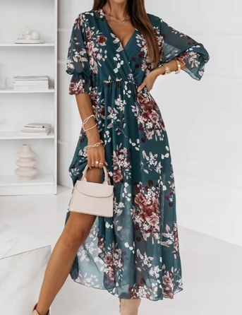 Коктейльна шифонова сукня міді D-look, розмір S