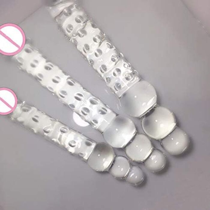 Секс-іграшка з скла Sawekin, великий дзеркальний дildo для стимуляції G-точки та анусу, SM, для мастурбації, 1 шт.