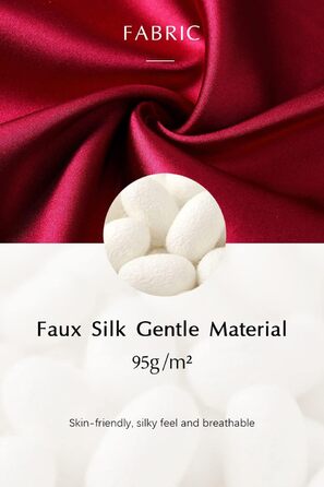 Халат жіночий довгий/короткий однотонний з мереживом, атласний, Babeyond, для дому, літній, бордовий