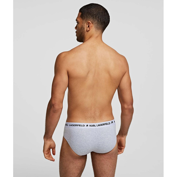 Чоловіча футболка Karl Lagerfeld з логотипом (X3), чорна (S, чорний/білий/сірий)