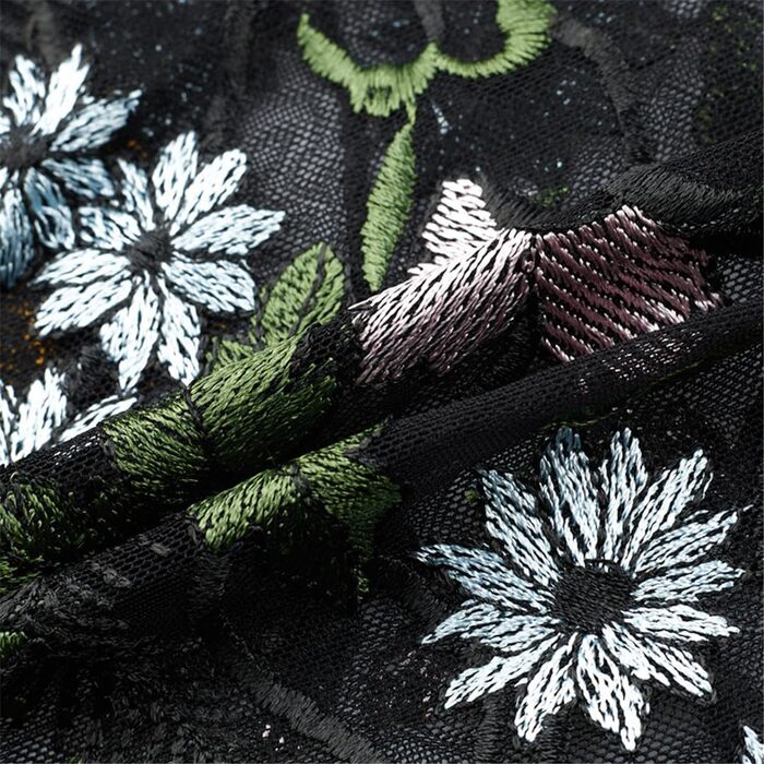 Чоловіча сорочка Yeuyyben з квітковою вишивкою, прозора, літня, з короткими рукавами, для вечірок, клубів, випускних, чорна