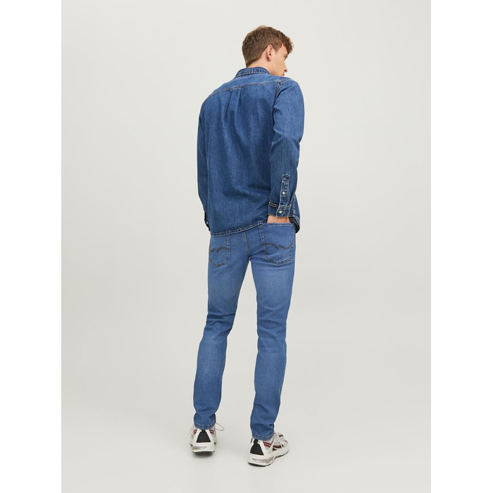 Чоловічі джинси Slim Fit JACK & JONES JJIGLENN JJORIGINAL SQ 223 NOOS, синій денім, 32W/32L