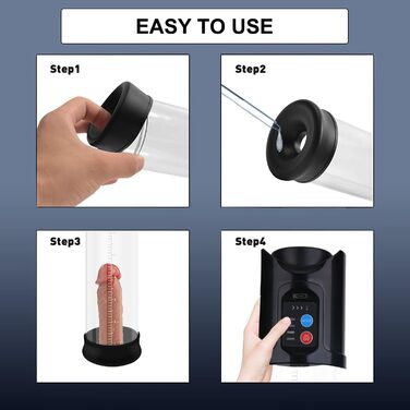 Електрична помпа для збільшення статевого члена для чоловіків, перезаряджувана вакуумна помпа для ерекції, доросле секс-іграшка