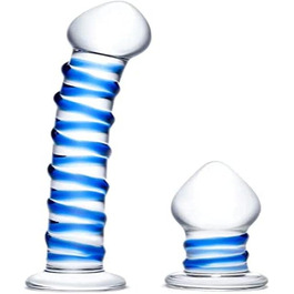 Скляний дилда - E31626, багатокольоровий, один розмір