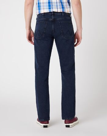 Чоловічі джинси Wrangler Regular Fit Regular - середня посадка, синьо-чорні, W34 L32