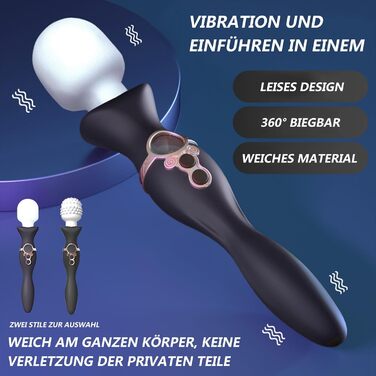 Вібратор для жінок з 9 режимів вібрації, подвійна вібрація, сексуальні іграшки для дорослих