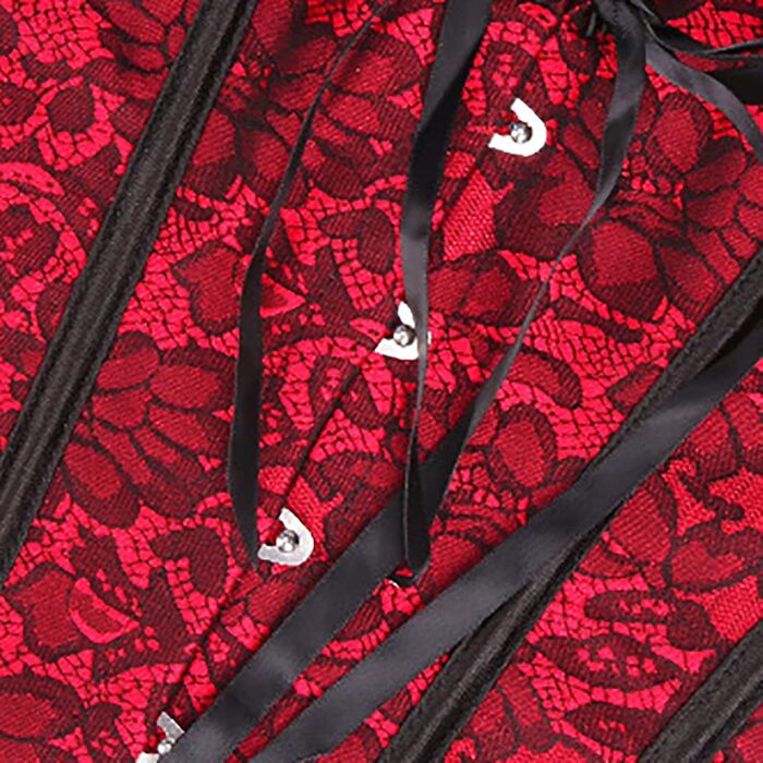 Корсетний топ CSKJ для жінок: готичний, вінтажний, з мереживом, повномірний, для повного бюсту, з кісточками, бавовна, формальний, весільний, на Хелловін, для карнавалу