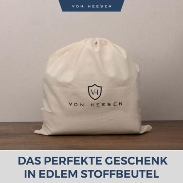 Шкіряна косметичка для подорожей VON HEESEN — універсальна сумка для аксесуарів та гігієни з 2-ма відділеннями, натуральна шкіра, чорна, великий розмір
