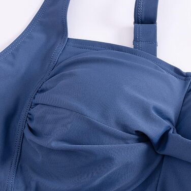 Купальник суцільний жіночий Monokini з регульованими бретелями, блакитний, розмір L