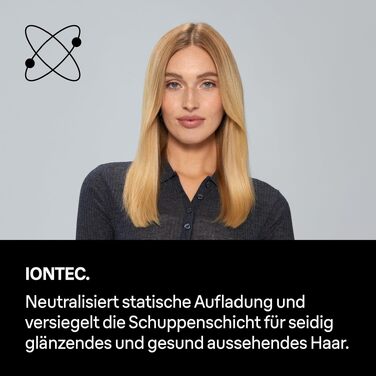 Фен для волосся Braun Haartrockner HD4.2 (BRHD235E) з дифузором та вузьким соплом, технологія Super IONTEC, 2100 Вт, 3 режими температури та швидкості, чорно-сірий