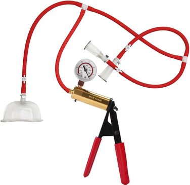 Набір ніпельних сосків 3-в-1 з ручною вакуумною помпою для жінок. Масажер клітора, вагінальна насос, вагінальний сосок.