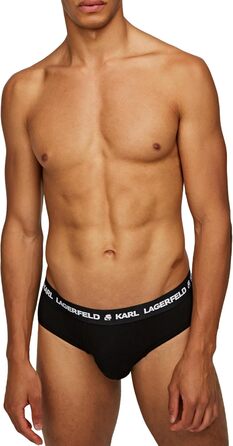 Чоловіча футболка Karl Lagerfeld з логотипом (X3), чорна (S, чорний/білий/сірий)