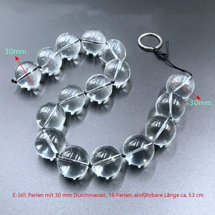 Анальні кулі з кришталю Jinqian для жінок: кулі, ланцюжок, вагінальні кегельні кулі