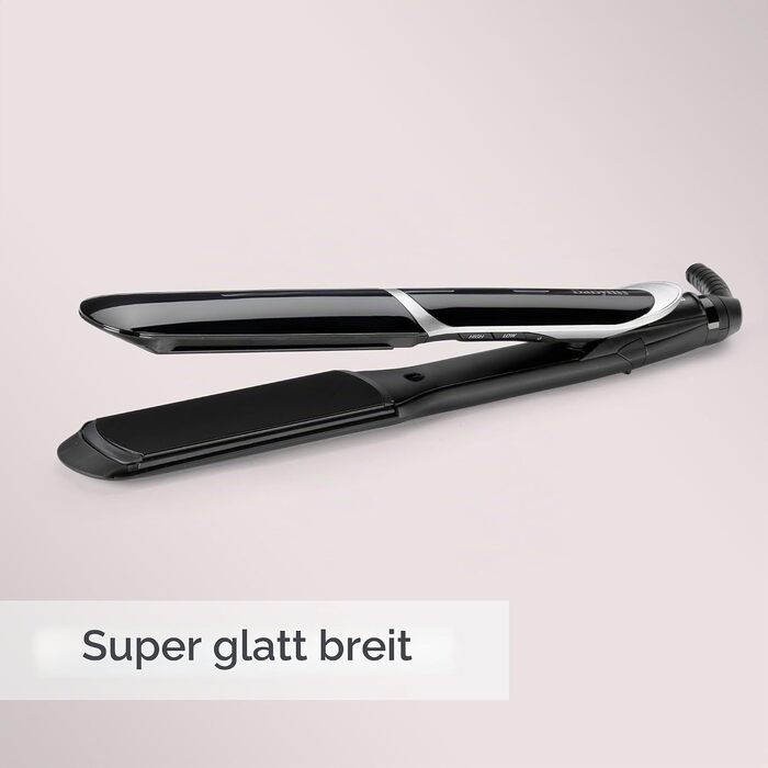 Професійний випрямляч для волосся BaByliss Smooth Pro Wide з керамічними пластинами 35 мм для густого та довгого волосся, 5 рівнів температури до 235°C