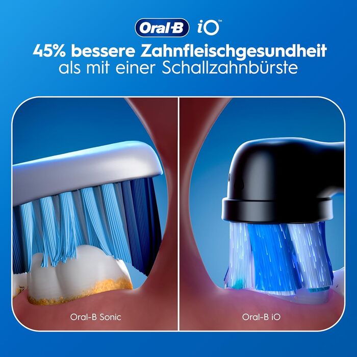 Електрична зубна щітка Oral-B iO Series 2, набір 2 шт (Чорна/Рожева), 3 режими чищення, з дорожнім чохлом та 2 насадками