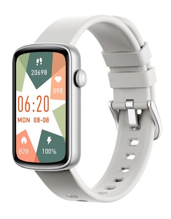 Смарт-годинник жіночий 1.47'' Fitness Tracker з моніторингом серця, SpO2, сну та циклу менструації, підтримка дзвінків та повідомлень WhatsApp, для Android та iOS (Сірий)