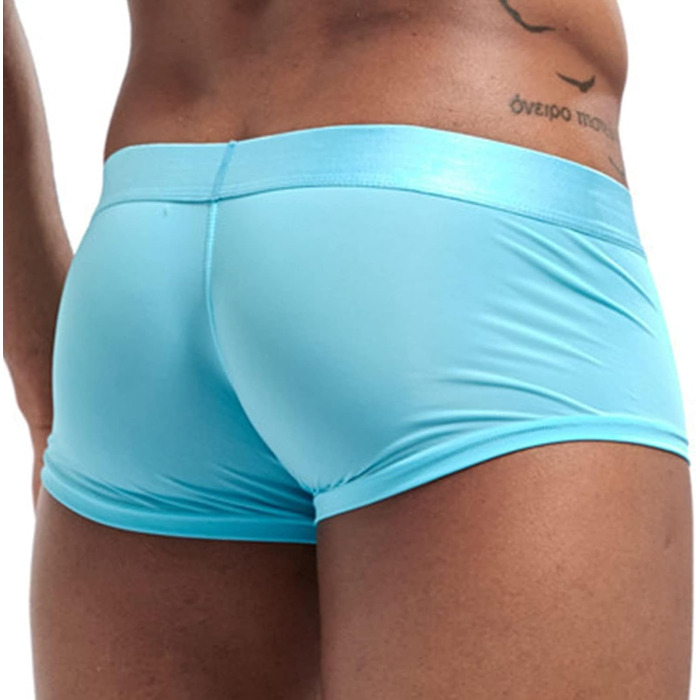 Чоловіча труси боксер з м'якої тканини, дихаюча, ретро-стиль, 7 шт. в упаковці (XXL, блакитний)