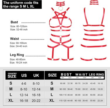 Жіночий корсет-нагрудник PETMHS у стилі панк, повна сітка, мереживний бюстгальтер та пояс-стрінг, комплект Harajuku Gothic для фестивалів та рейвів (червоний)