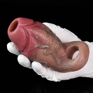 Силіконовий реалістичний презерватив-маска для пеніса, презерватив-маска для збільшення та подовження, секс-іграшки для чоловіків та жінок, шкірного кольору