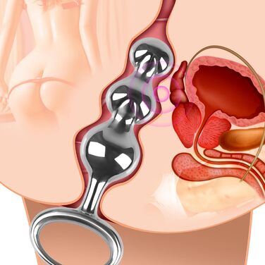 Анальний плагін Roluck з нержавіючої сталі, масажер простати та стимуляції G-точки, іграшки для дорослих для чоловіків та жінок