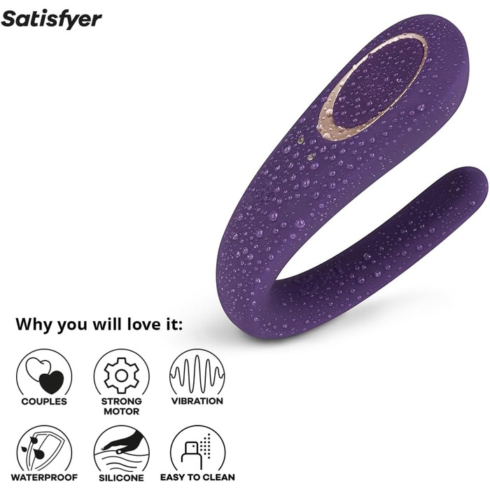Satisfyer Paar-Vibrator: вібратор для пар | Іграшка для дорослих з медичного силікону | Стимулятор для жінок та чоловіків