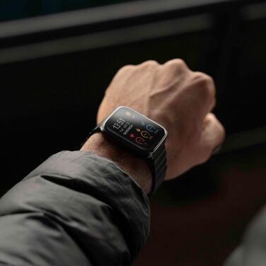 Смарт-годинник Sekonda Motion Plus 36 мм з рожевим силіконовим ремінцем та чорним сталевим корпусом, 30224