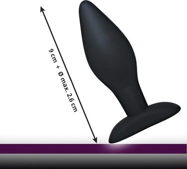 Анальна пробка You2Toys Black Velvets Large — великий силіконовий секс-іграшка для чоловіків та жінок