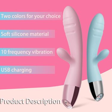 Вібратор Rabbit Silikon для G-точки, 10 режимів. Іграшка для дорослих, рожевий