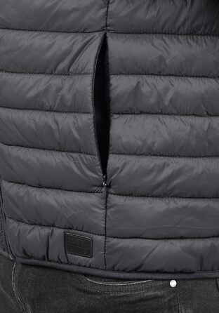 Чоловіча стібана жилетка Blend BHNille Outdoor темно-сірого кольору (Ebony Grey), розмір 3XL