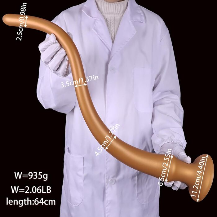 Аналізатор простати Yasexx 64 см: великий секс-іграшка з м'якого силікону з чашею, для жінок та чоловіків