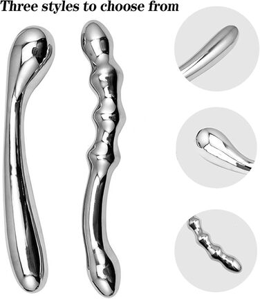 Анальний стимулятор подвійний JXszxbt з нержавіючої сталі для чоловіків та жінок