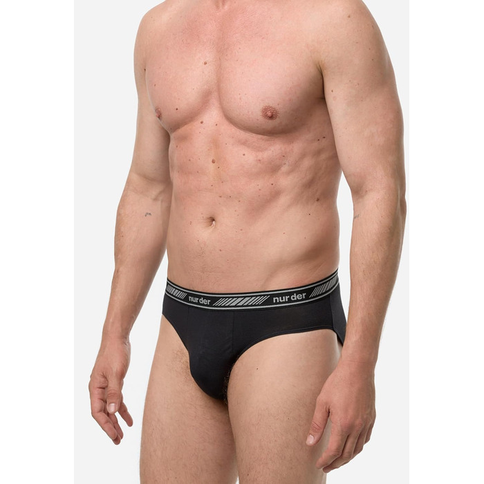 Чоловічі труси 6 шт. 3D Flex Classic Slip з бавовни, чорні, XXL