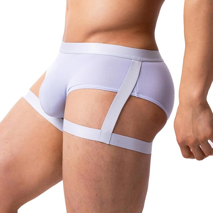 Чоловіча трусика YUFEIDA: Сексуальні сліпи, танга, стрінги для спорту та фітнесу (4 шт. - блакитний/темно-сірий/синій/чорний) L