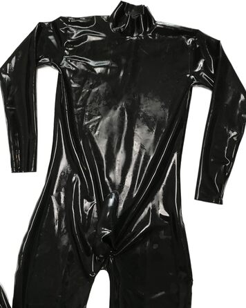 Латексний боді для чоловіків JVHGE чорного кольору, фетиш-костюм, боді з презервативом та шкарпетками, косплей, унісекс, розмір XXL