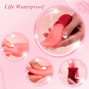 Вібраційний стимулятор для жінок з 10 режимами лизання язика. Інтимна іграшка для стимуляції клітора та грудей. Дildo для соло-ігор.