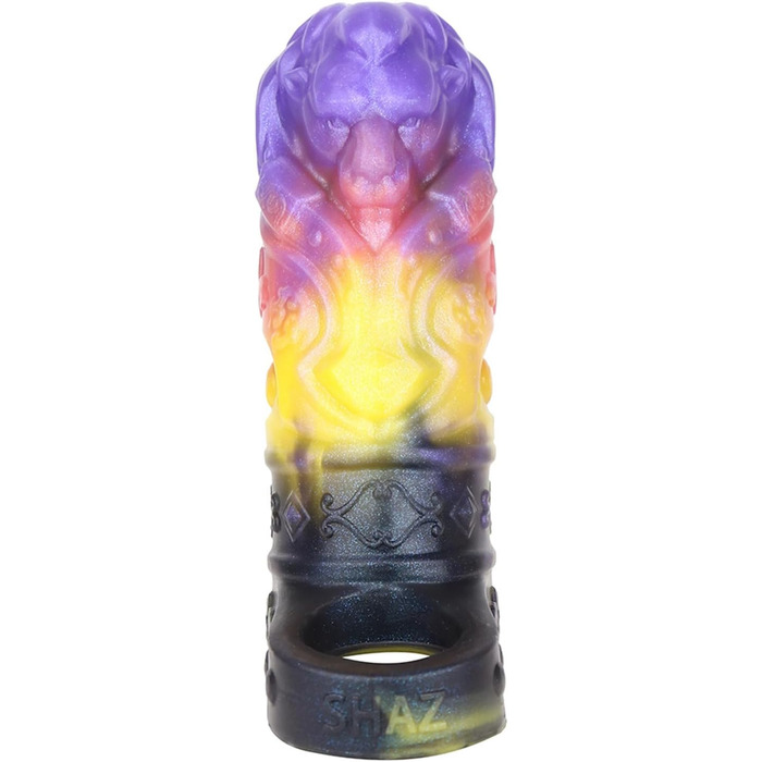 Силіконова маска для пеніса - реалістична чоловіча накладка з кільцем для яєчок, потовщена чоловіча накладка для збільшення пеніса та продовження статевого акту, G-spot екстендер