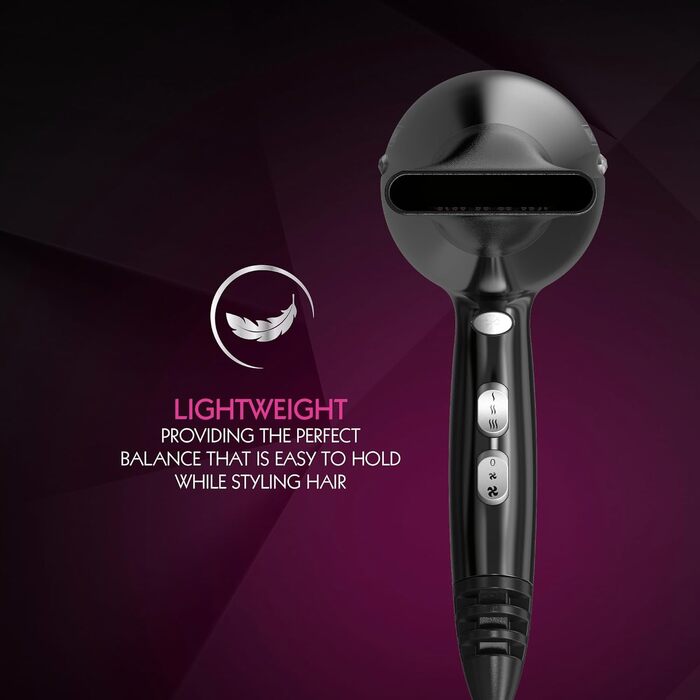 Фен для волосся WAHL Power Shine Dryer: 3 температурні та 2 швидкісні режими, функція холодного обдуву Cool Shot, швидке сушіння та стайлінг кучерів