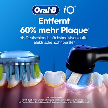 Електрична зубна щітка Oral-B iO Series 2 Night Black: 3 режими чищення, насадка та дорожній футляр