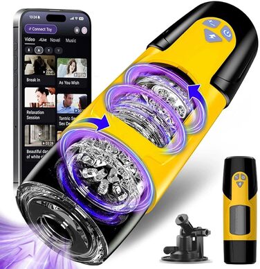 Автоматичний чоловічий мастурбатор ChicLSQ - секс-іграшка для чоловіків, 7 режимів, з вікном та присоскою