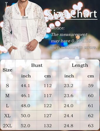 Чоловіча мереживна куртка AIEOE з довгим рукавом, сітка, топ, мереживний блейзер для вечірок, клубів, прозорий топ, мереживний топ для клубу, Fasching, білий